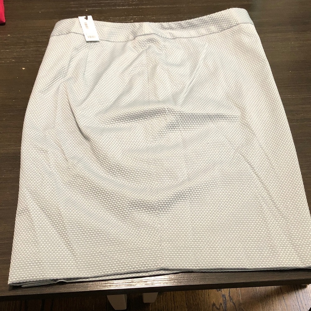 The Limited Light Blue Textured Pencil Skirt